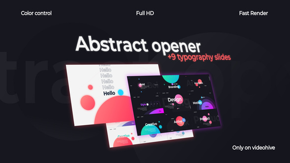 Abstract Opener | Typography Slides