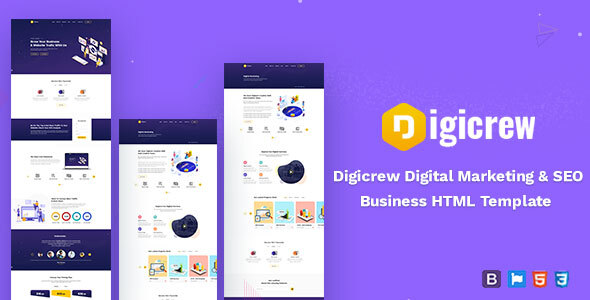 Digicrew - Responsive HTML Template