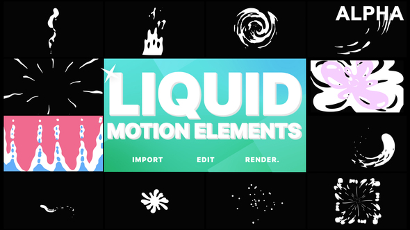 Liquid Motion Elements | Motion Graphics Pack