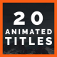 Creative Animated Titles II - VideoHive Item for Sale