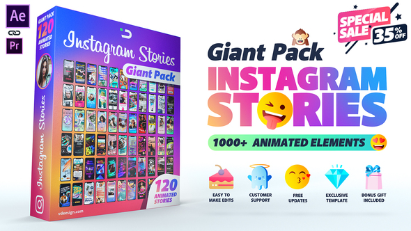 Instagram Stories Giant Pack