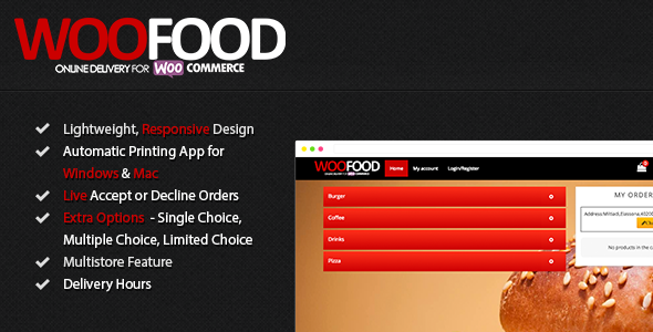 WooCommerce for Restaurants - WooFood Delivery Plugin for WordPress