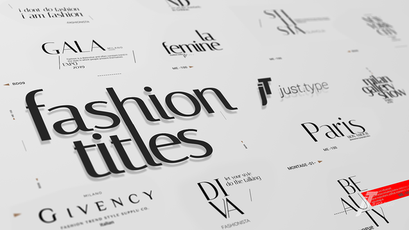 Just Type | Fashion Titles