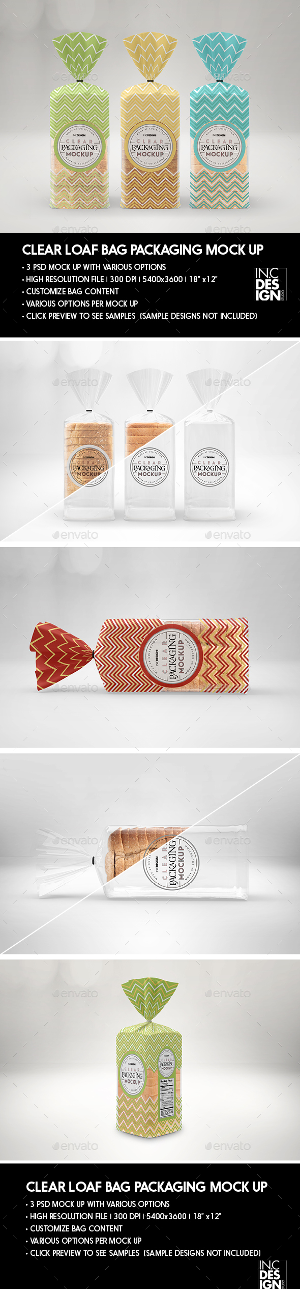 Download Bread Packaging Mockups From Graphicriver 3D SVG Files Ideas | SVG, Paper Crafts, SVG File