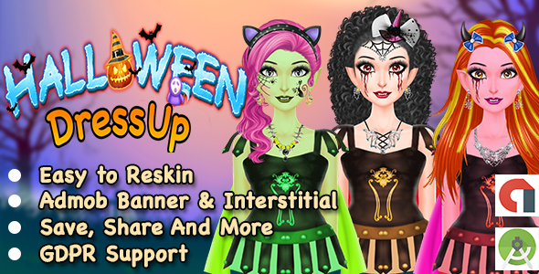 Special Halloween DressUp Game + Ready For Publish + Admob