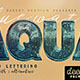 Aqua – 3D Lettering - GraphicRiver Item for Sale