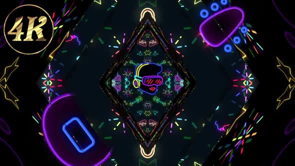 Neon Doodle Music 01 alt