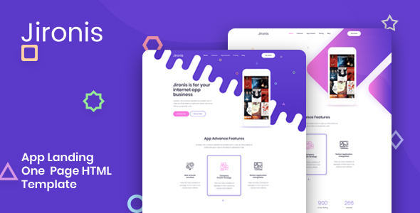 Jironis - App Landing One Page HTML Template