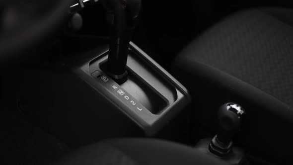 Automatic Transmission in a Modern Car with Manual Mode and Off Road Options