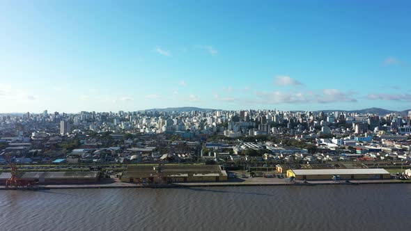 Porto Alegre Rio Grande do Sul Brazil. Downtown of coast city.