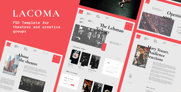 Lacoma — Theatre PSD Template