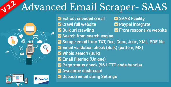 Zaawansowany skrobak e-mail - pakiet SaaS