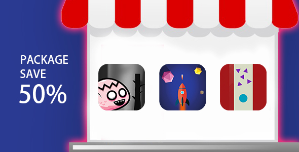 MEGA BUNDLE 3 GAMES - ANDROID STUDIO & ECLIPSE FILE