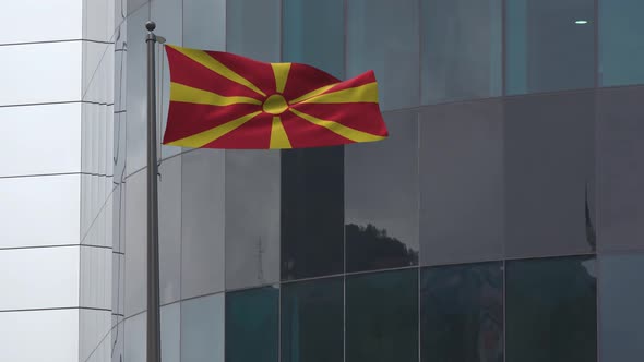 Macedonia Flag Background 4K