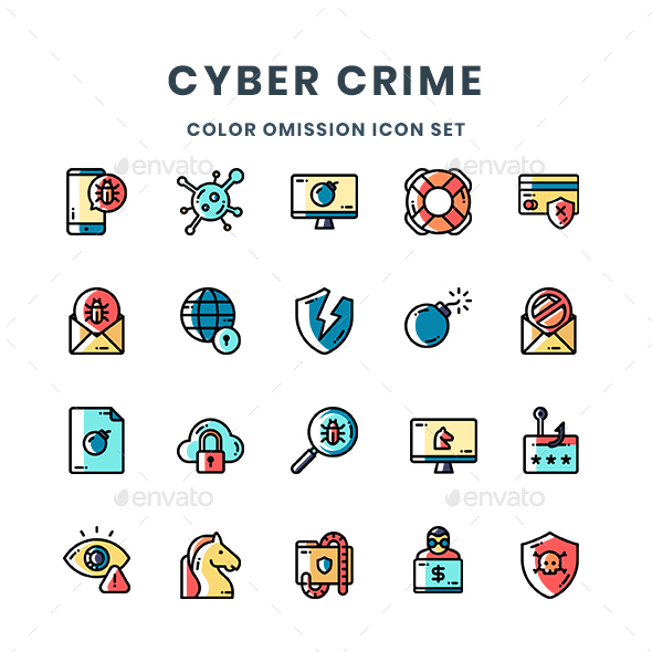 Cyber Crime Icons