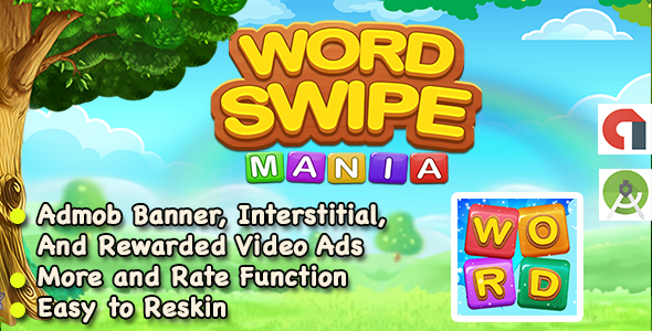 Word Swipe + Best Kids For Games + Android Studio + Ready For Publish