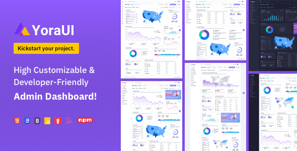 YoraUI Bootstrap Admin Template