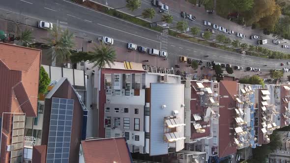 Vertical Video Alanya Turkey  a Resort Town on the Seashore