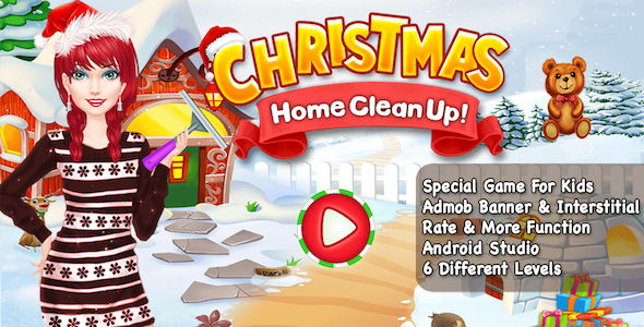 Christmas Home CleanUp + Special Kids Games + Android
