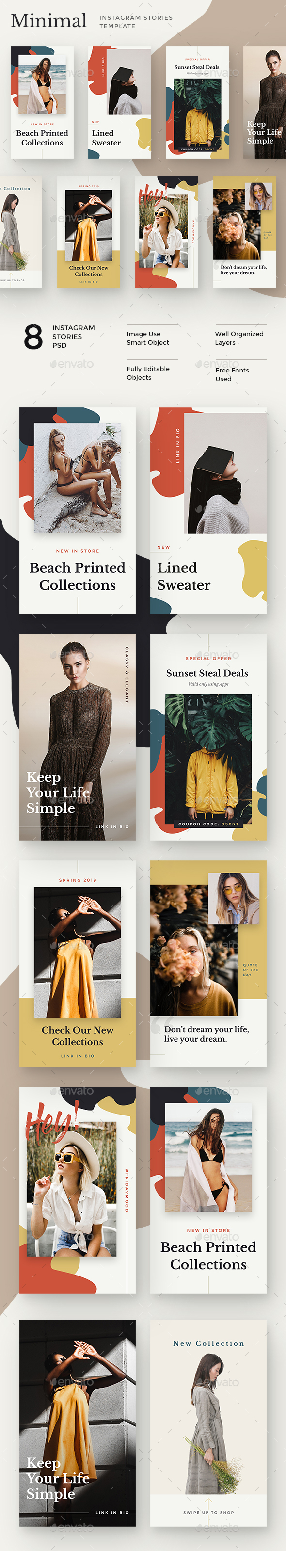 Miminal Instagram Stories Template