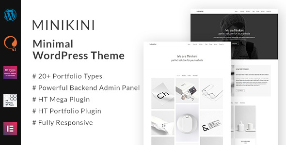 Minikini - Minimal Portfolio WordPress Theme
