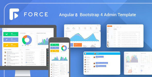 Angular 8 Admin Template with Bootstrap 4