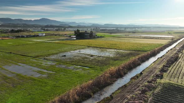 Farm Background Texture 4 K Aerial View