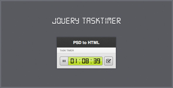 jQuery taskTimer ( Stopwatch )