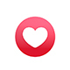 Animated Facebook Love Reaction Button - 3DOcean Item for Sale