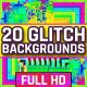 20 Colorful Glitch Backgrounds - VideoHive Item for Sale