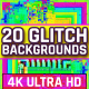 20 Colorful Glitch Backgrounds 4K - VideoHive Item for Sale