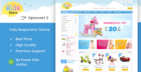 Kids Store - OpenCart Responsive Theme