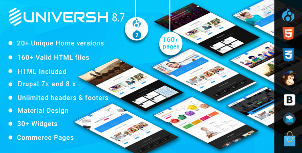 Universh - MultiPurpose Drupal 8.7 Theme