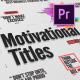 Just Type | Motivational Titles For Premiere Pro - VideoHive Item for Sale