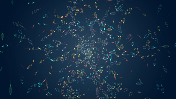 Abstract Microbes Bacterial Movement - V2