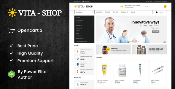 Vita Shop - Opencart Responsive Theme