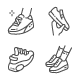Sneakers Line Icons - GraphicRiver Item for Sale
