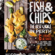 Fish and Chips Food Truck or Restaurant Flyer - GraphicRiver Item for Sale