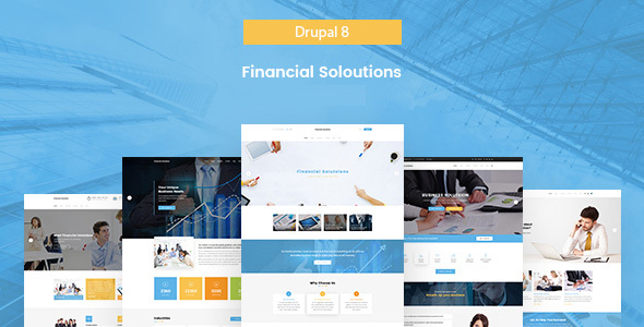 Fi Solutions - motyw finansowy i biznesowy Drupal 8.7