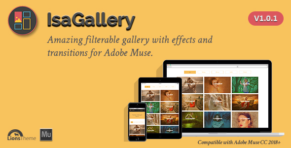 IsaGallery - Filterable Image Gallery for Adobe Muse.