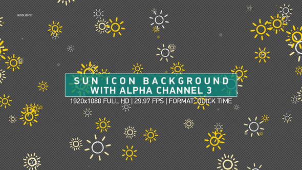 Sun Icon Background With Alpha Channel 3