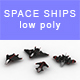 Low-poly Space ships (set 4) - 3DOcean Item for Sale