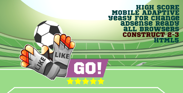 Football champion - HTML5, Construct 2/3, Mobile adapt, AdSense
