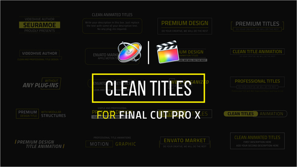 Clean Titles | FCPX or Apple Motion