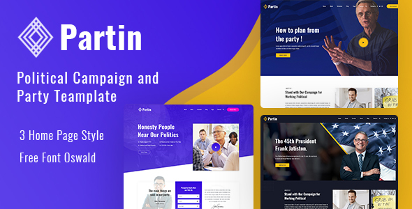 Partin - Political PSD Template