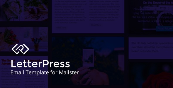 LetterPress - Email Template for Mailster