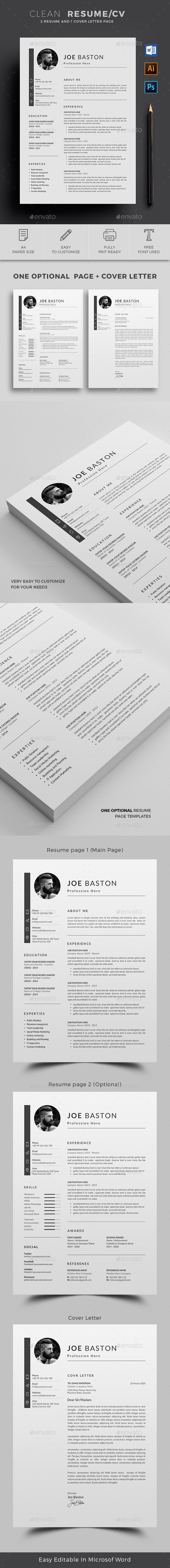 resume templates from graphicriver skill crush modern resume