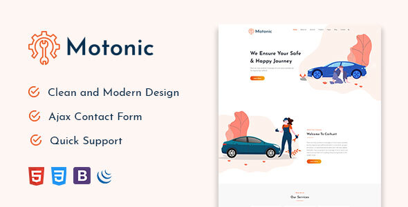 Motonic -  Car Service and Car Repair HTML5 Template