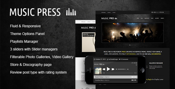 MusicPress - A Timeless Audio Theme