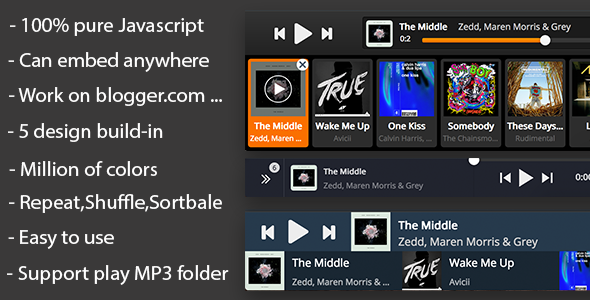 Embed Player - Sticky HTML5 Audio Player